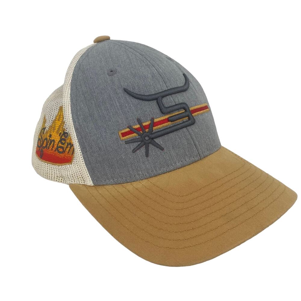 Spin Em Rodeo Cowboy Spur Longhorn Adjustable Hat
